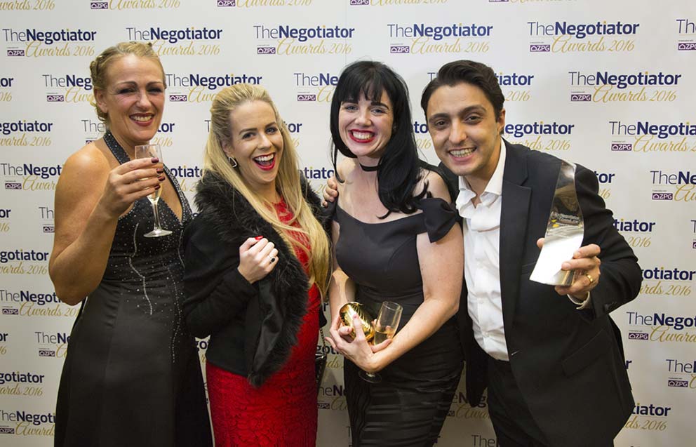 Event Photography The Negotiator Awards winners at the media board 2016